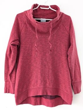 Columbia Sportswear Rose Berry Cowl Neck Sweatshirt Athleisure Cozy Core ~ Large
